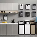 Modern water dispenser tea bar machine direct drinking machine pipeline machine water purifier barreled water 3d model