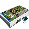 Smart Agricultural Commercial Equipment With Tractor And Monitoring Screen For Farm Field Management