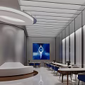 Modern Jewelry Store Interior With Marble Walls And Display Counters