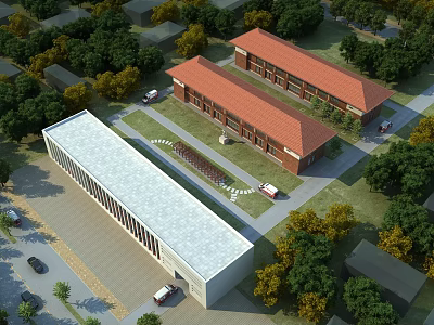 Modern Hospital Architecture Hospital 3d model