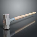 Professional Heavy Duty Hammer With Wooden Handle And Metal Head For Construction