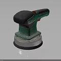 Green Electric Power Sander With Ergonomic Handle Abrasive Disc For Woodworking Professional Hardware Tool