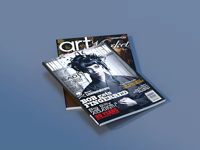 Art Market And Imagine Magazines With Top Exhibitions Fashion Week And Travel Guide 3d model