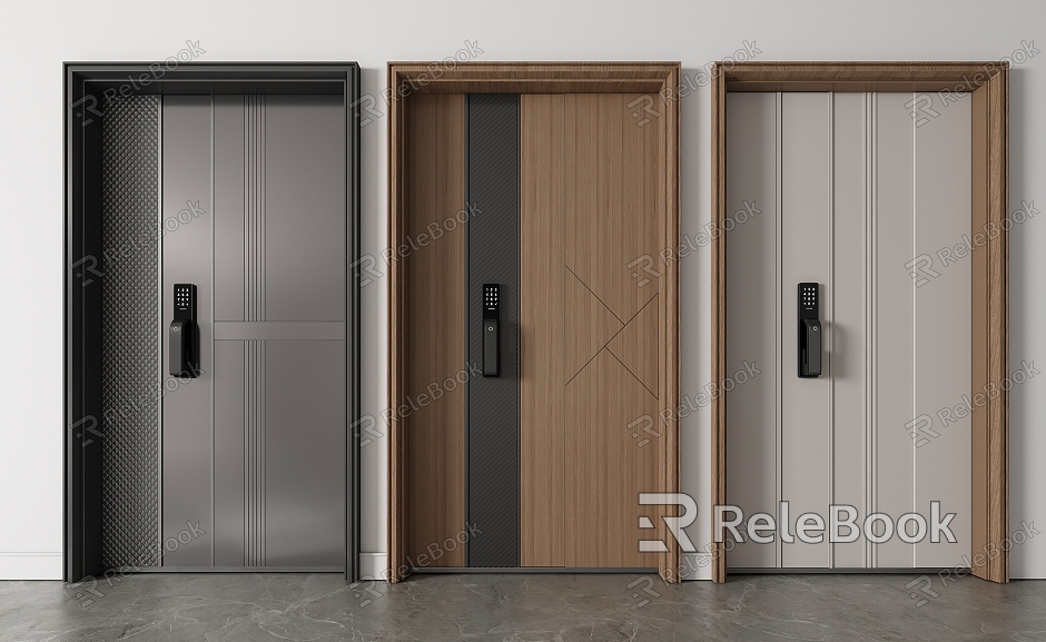 Modern child-mother door single door password door entry door model