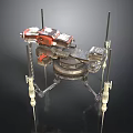 Advanced Lunar Lander With Mechanical Structure And Scientific Instruments For Space Exploration
