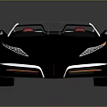 Sleek Black Luxury Convertible Sports Car With Red Seats And Modern Design