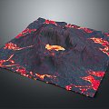 Lava Volcano Lava Volcanic Magma Sphere Geometry Sacred Geometry 3d model