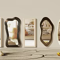 Mirror decorative mirror full-length mirror shaped mirror 3d model