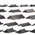 Traditional Roof Components Showcasing Various Architectural Styles And Design Details