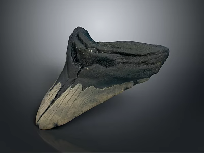 Prehistoric Shark Giant Tooth Fossil With Natural Texture And Ancient Features 3d model