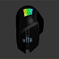 Ergonomic Black Gaming Mouse With Colorful RGB Lighting And Sleek Design