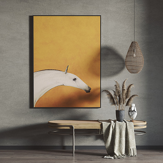 Modern Animal Painting Hanging Painting Decorative Painting 3d model