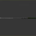 Green Sniper Rifle 3D Model With Silver Barrel Scope Trigger And Grip