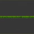 Lush Green Square Grass Turf Plant With Dense Blades And Brown Base