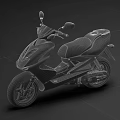 Yamaha White and Red Scooter Motorcycle with Modern Stylish Design