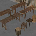 Bench 3d model
