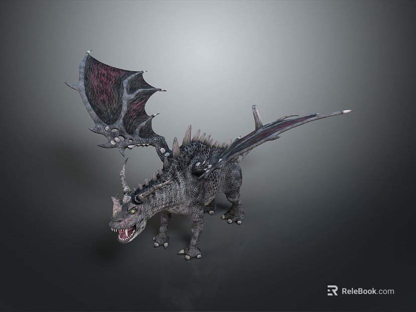Pterosaur Grey Blue Dragon Fantasy Creatures texture