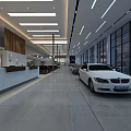 Modern Car Dealership Showroom With New Cars Display And Spacious Interior Design