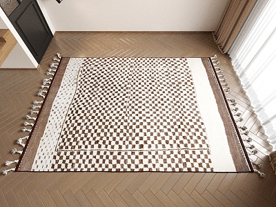 Square carpet 3d model