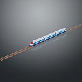 Train Light Rail Metro High Speed Rail EMU Train High Speed Train High Speed Train High Speed Locomotive EMU 3d model