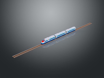 Train Light Rail Metro High Speed Rail EMU Train High Speed Train High Speed Train High Speed Locomotive EMU 3d model