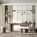 Modern study 3d model