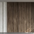 Wood veneer background wall panel wall trim 3d model