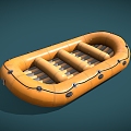 Drifting Boat Kayak Inflatable Boat 3d model