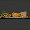 Vibrant Fresh Plate With Strawberries Blueberries Tangerine Segments And Toast