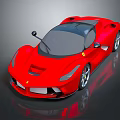 Red Ferrari Sports Car Featuring Sleek Aerodynamic Design And Sporty Exterior