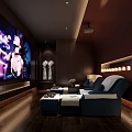 SPA Sauna Interior Design With Relaxation Area Comfortable Seats And Candle Lighting