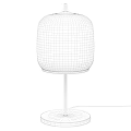 Modern Transparent Glass Table Lamp With Gold Base And Metal Stand