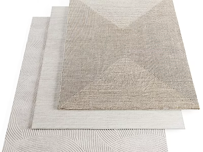 Nordic Square Carpet 3d model