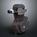 Hyundai car engine racing engine racing engine 3d model