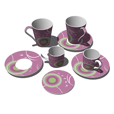 Modern Tableware 3d model