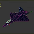 Dark Blue Fighter Jet Model With USAF Logo Number 15 And Transparent Cockpit
