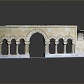 gatehouse stone gatehouse stone arch cartoon arch outdoor items 3d model