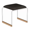 Middle Ages Sofa Stool Low Stool Shoe Changing Stool 3d model
