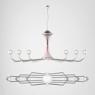 Post-modern chandelier Simple chandelier 3d model
