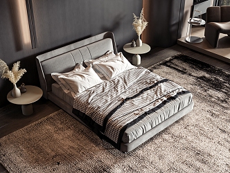 Style Commodity Bed 3d model