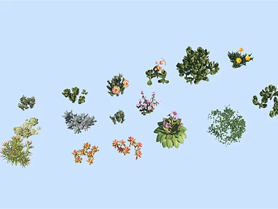 Beautiful Colorful Vase Flowers With Various Species And Vibrant Blooms Arrangement 3d model