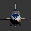 USAF X 15 Experimental Rocket Plane With US Flag Design For Space Exploration