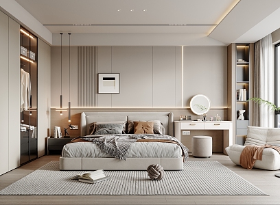 Modern Bedroom 3d model