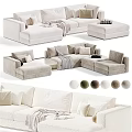 Modern Cozy Fabric Double Sofa With Multiple Styles And Neutral Color Options For Home Decor
