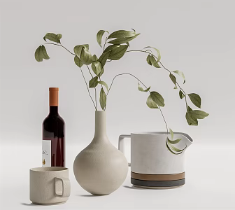 Modern Vase Ornaments Combination 3d model