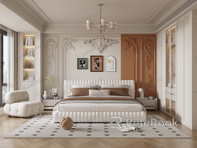 Cream French Style Bedroom model