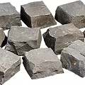 Stone stone pile goose soft stone moss stone weathered stone 3d model