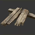 Old Rustic Wooden Planks Stacked As Natural Home Decor Household Items