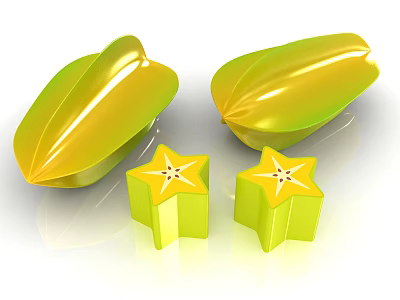 Modern leisure table and chair combination carambola seat 3d model