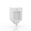 Modern White Wall Mounted Urinal Design For Commercial Bathroom Use 3d model